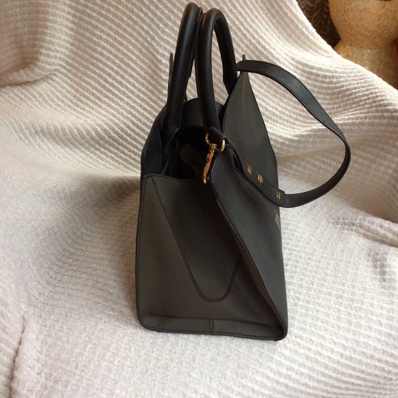 ZAC Zac Posen Black and Olive Two-toned Bag - Picture 12 of 16